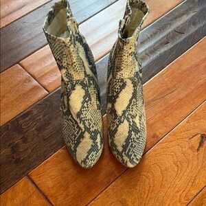 Snakeskin Ankle Boots